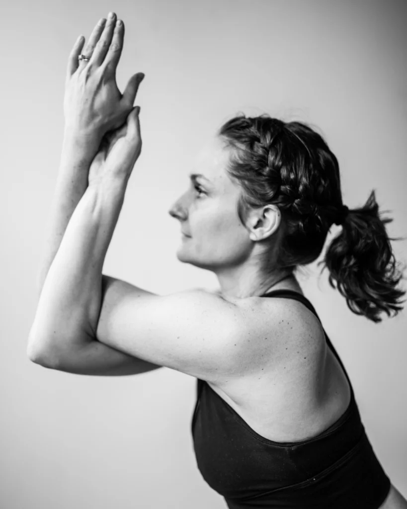 Women's Yoga Leggings with Gray Art by Toronto Artist Rachcael